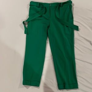 Loft Cropped Pants with Belt 12P
